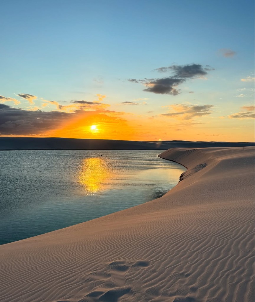 Pôr do sol na Lagoa Bonita