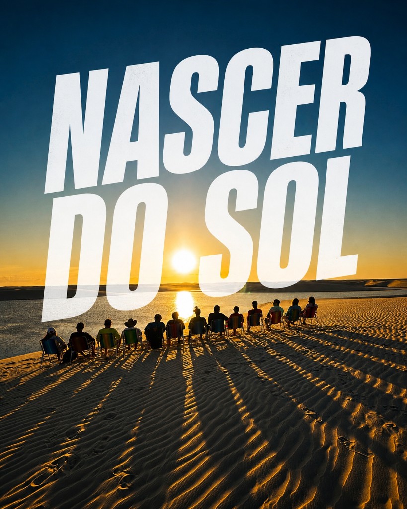 Nascer do Sol nos Lençóis Maranhenses