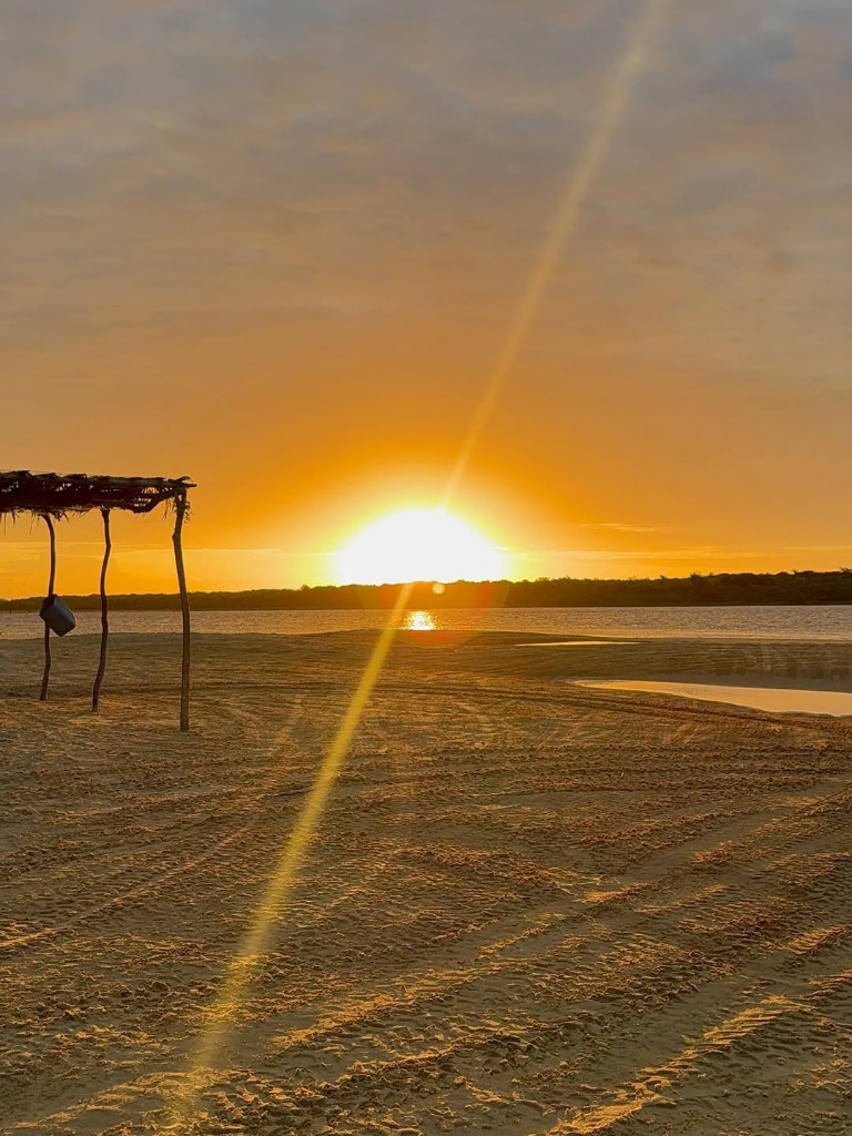 Pôr do sol nos Lençóis Maranhenses